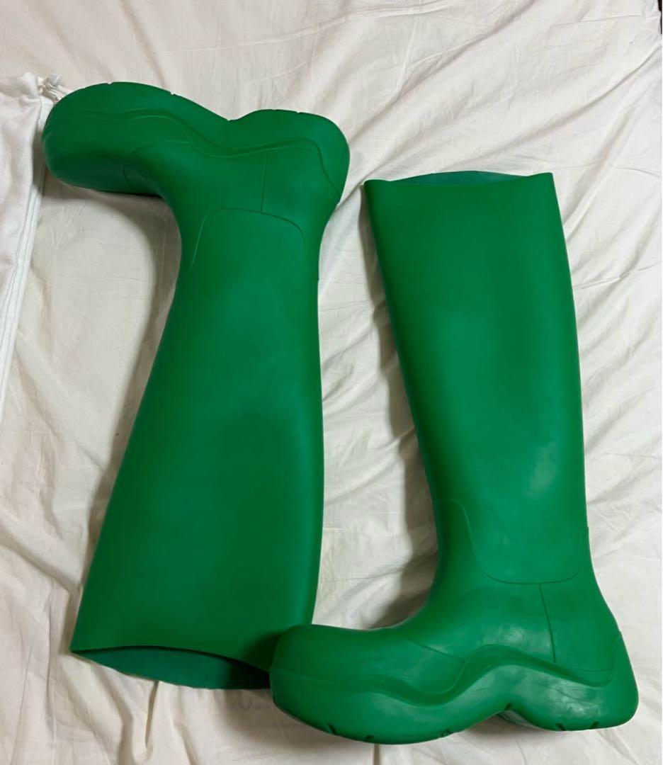 BOTTEGA VENETA グリーン 長靴 レインシューズ