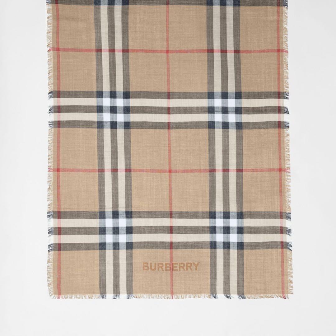 BURBERRY チェック柄マフラー　購入価格¥70,400