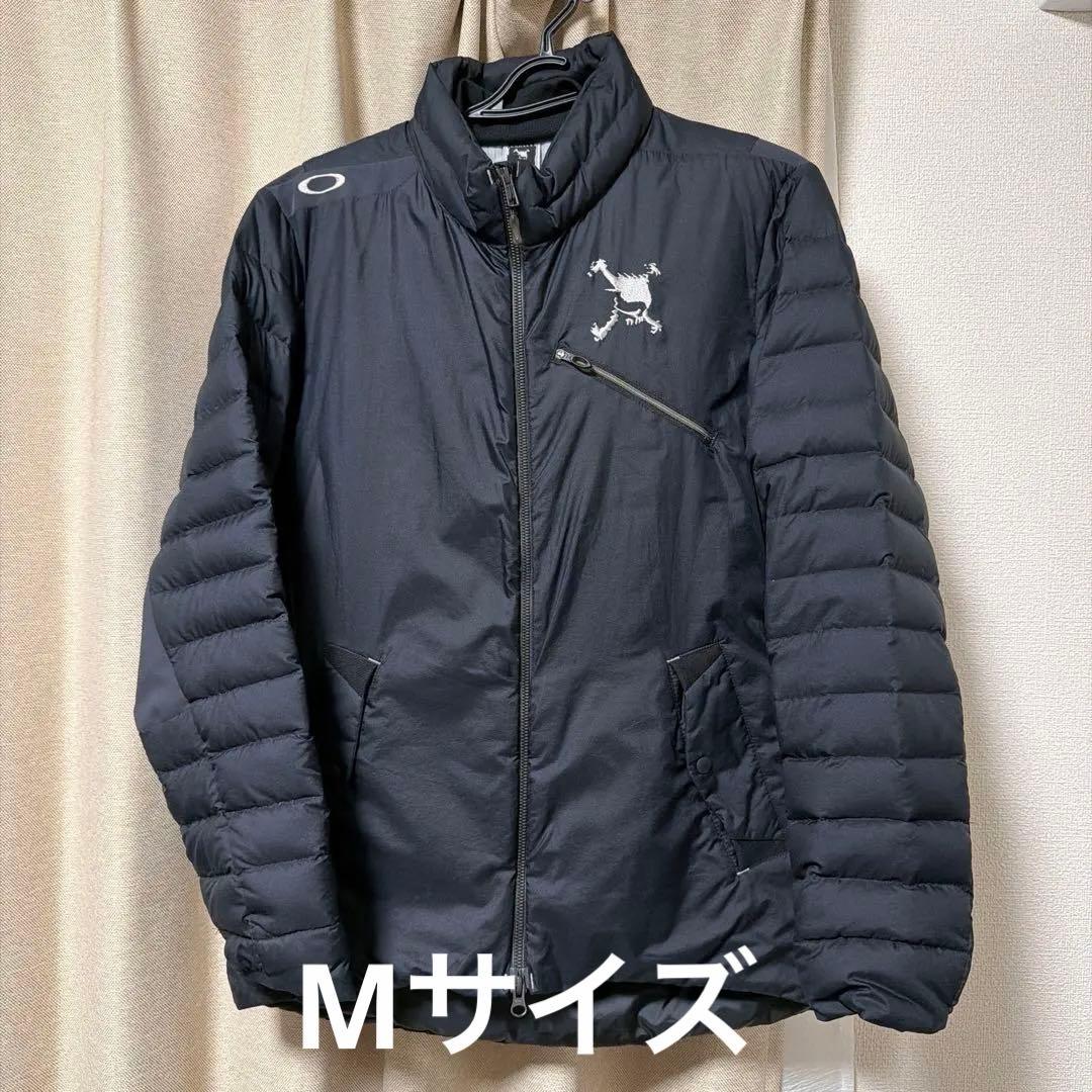 オークリー　ゴルフ　スカル　ダウンジャケット　ブラック　M