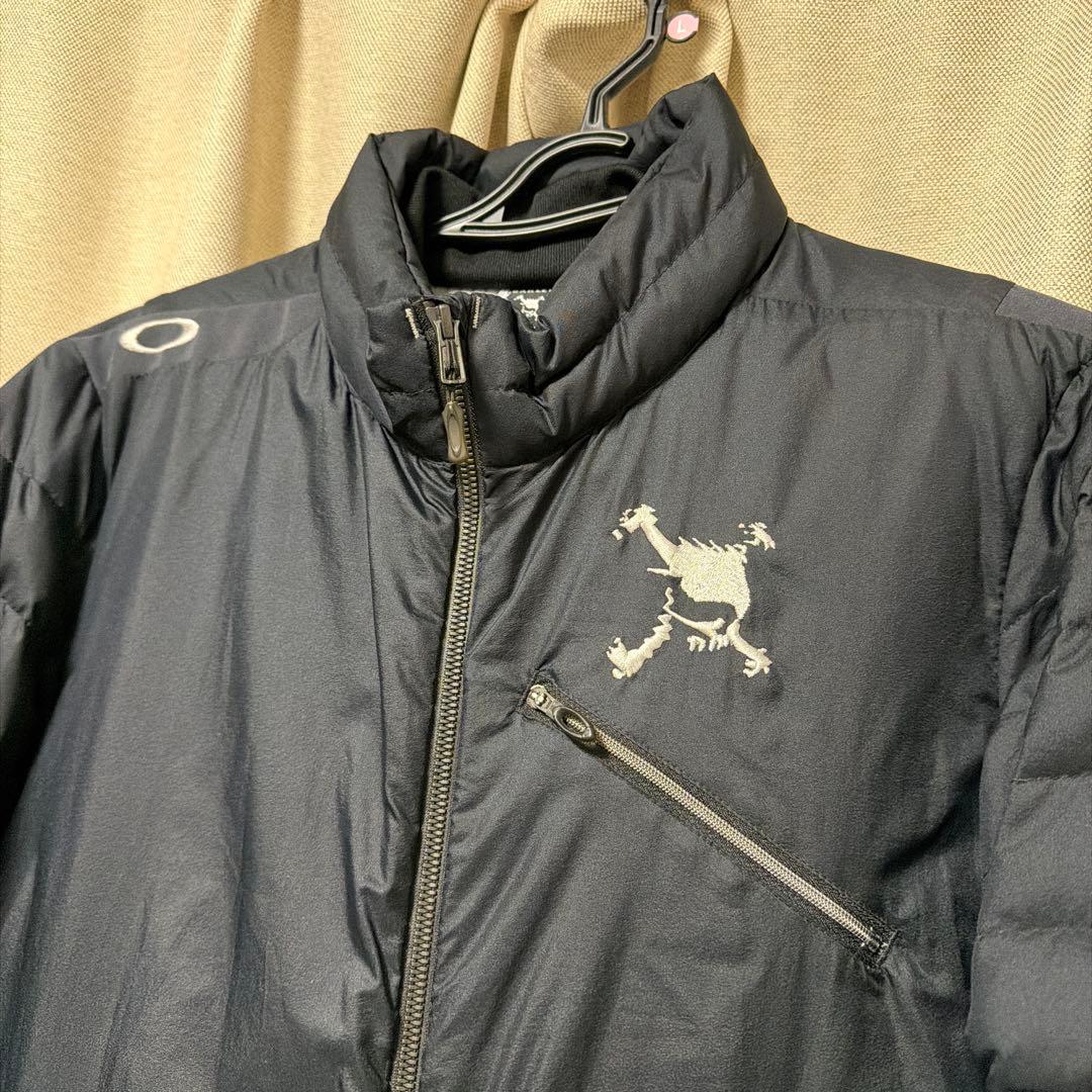 オークリー　ゴルフ　スカル　ダウンジャケット　ブラック　M