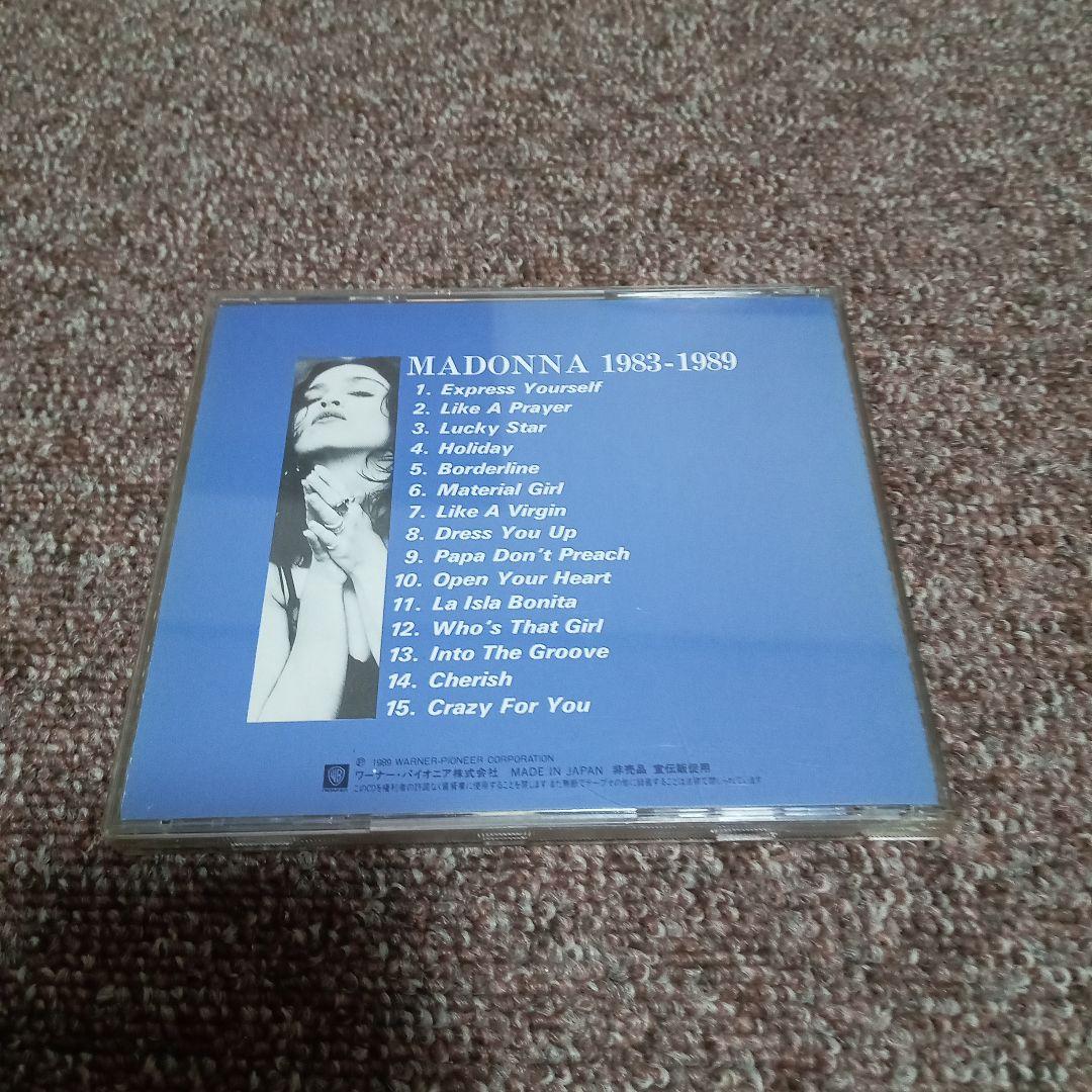 MADONNA 1983-1989 非売品 CD SAMPLE レア