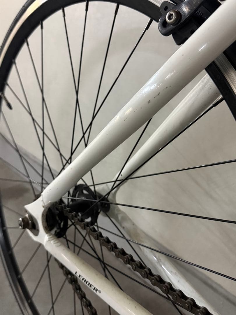 最終値下げ〜10/10 LEADER 721 ピストバイク ホワイト