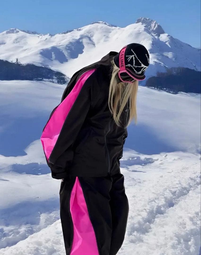 スノーボードウェア ブラック/ピンク　上下