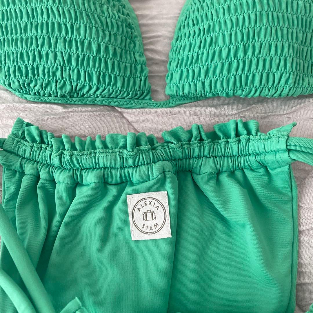 ALEXIA STAM ミントグリーン セパレート水着ビキニ