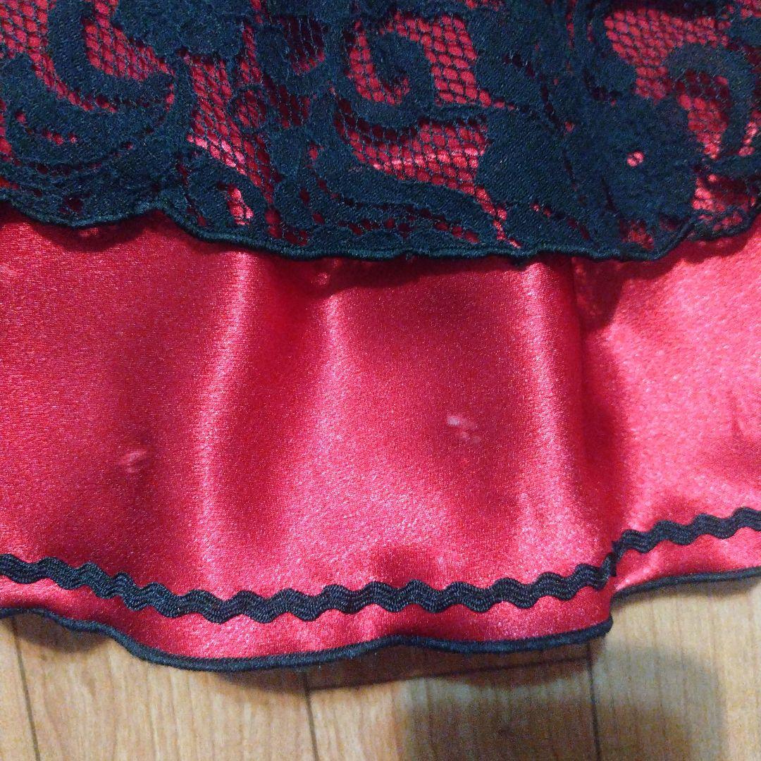 SONIA JOHNESフラメンコ衣装 赤黒ファルダ スカート