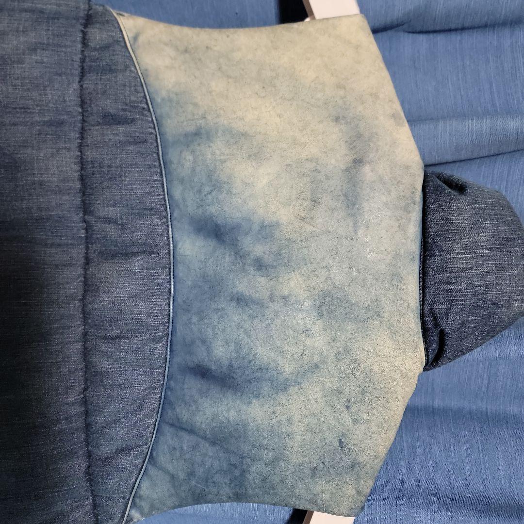 【美品】REMI RELIEF ダウンベスト デニム インディゴレザー L 希少