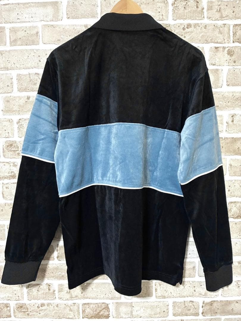 【早い者勝ち✨】新品 ニューエラゴルフ メンズ ベロアジップシャツ L ツートン