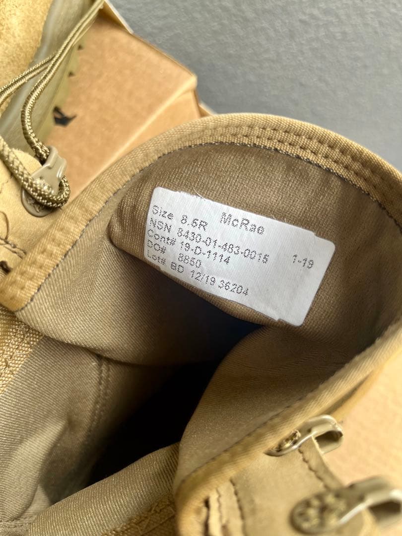 米軍放出未使用McRae USMC コンバットブーツ 8.5R(26.5)ラスト