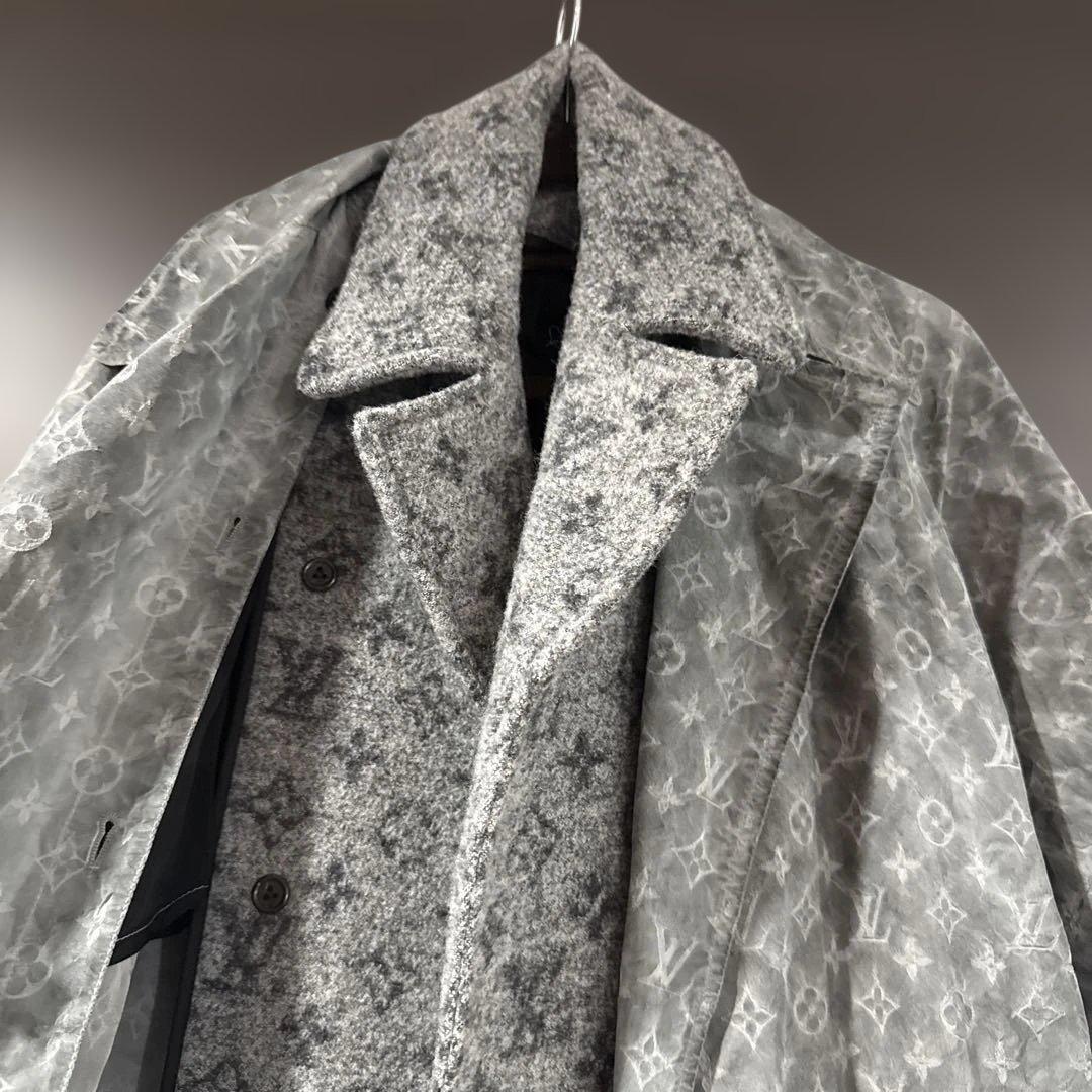ルイ・ヴィトン グレー レディーストレンチコートコート