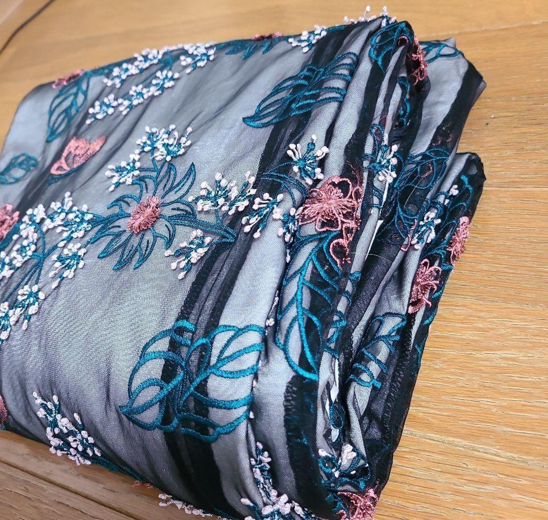 お値下げ！agris着物　刺繍　レース オーガンジー　洗える着物　レース着物