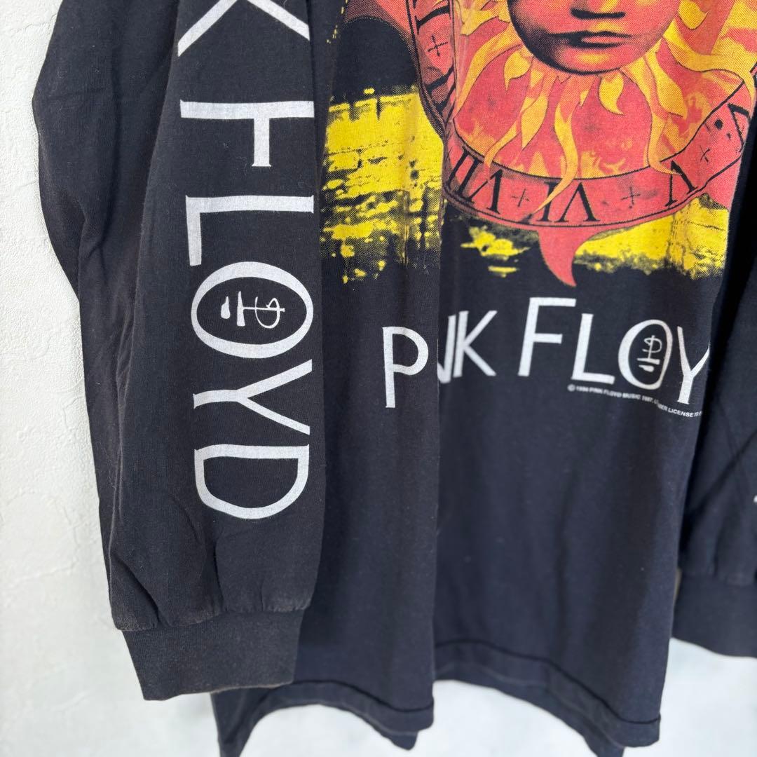 USA製 90s 古着 PINKFLOYD ロンT L ブラック コピーライト