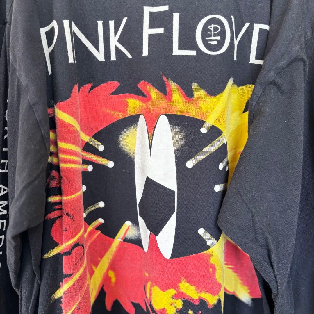 USA製 90s 古着 PINKFLOYD ロンT L ブラック コピーライト