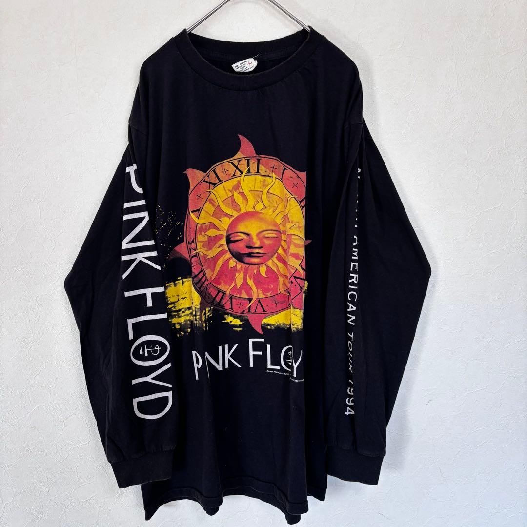 USA製 90s 古着 PINKFLOYD ロンT L ブラック コピーライト