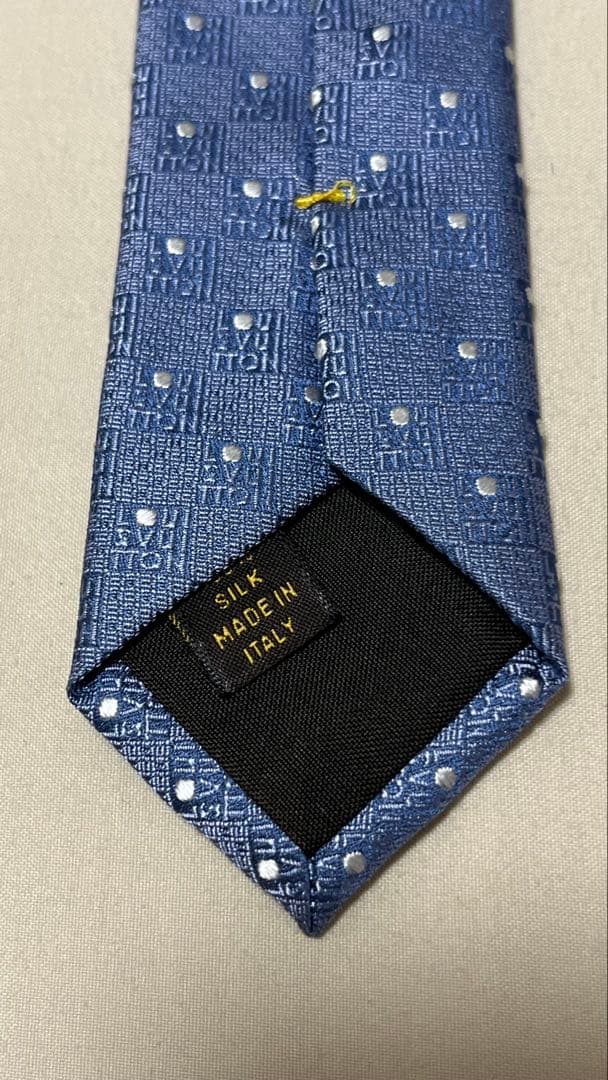 Louis Vuitton ネクタイ ブルー ルイヴィトン ドット柄