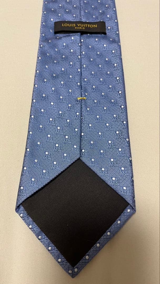 Louis Vuitton ネクタイ ブルー ルイヴィトン ドット柄