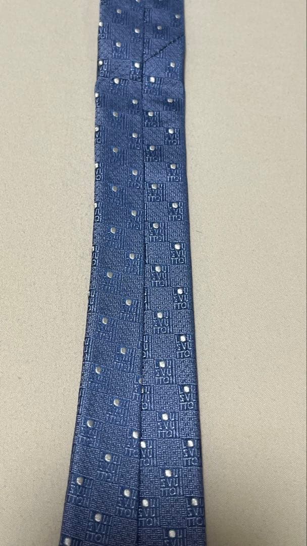 Louis Vuitton ネクタイ ブルー ルイヴィトン ドット柄