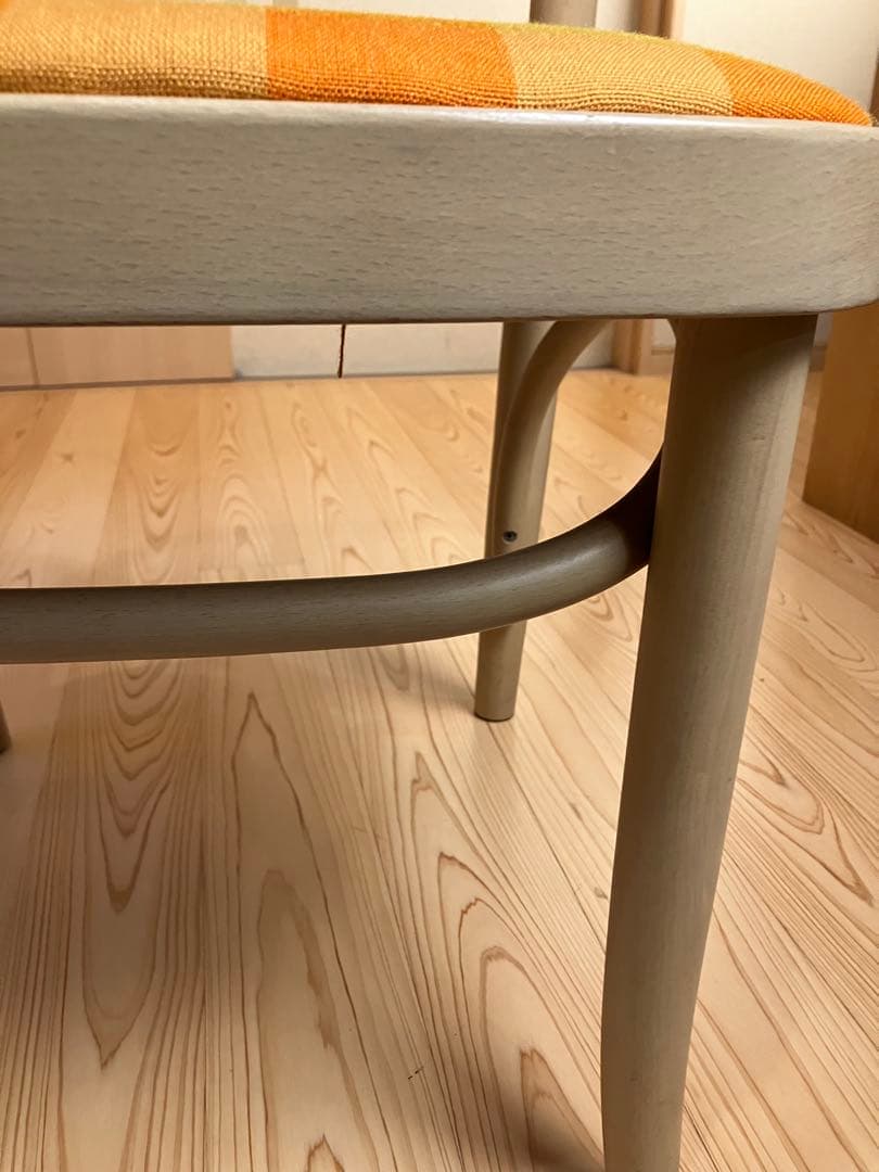 秋田木工　ダイニングチェア　張替え済　北欧　国産ビンテージ　ブランド家具