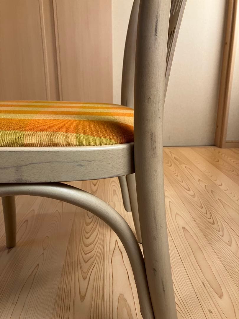 秋田木工　ダイニングチェア　張替え済　北欧　国産ビンテージ　ブランド家具