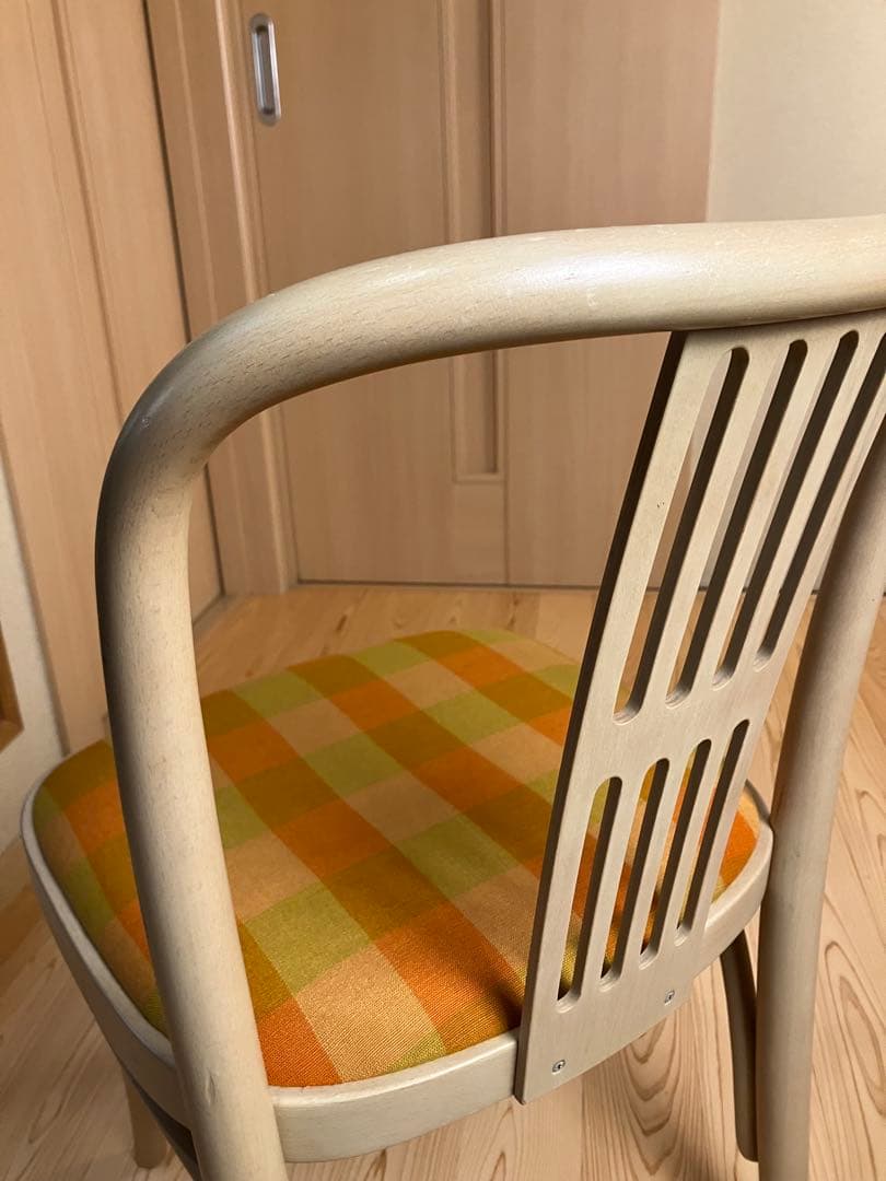 秋田木工　ダイニングチェア　張替え済　北欧　国産ビンテージ　ブランド家具