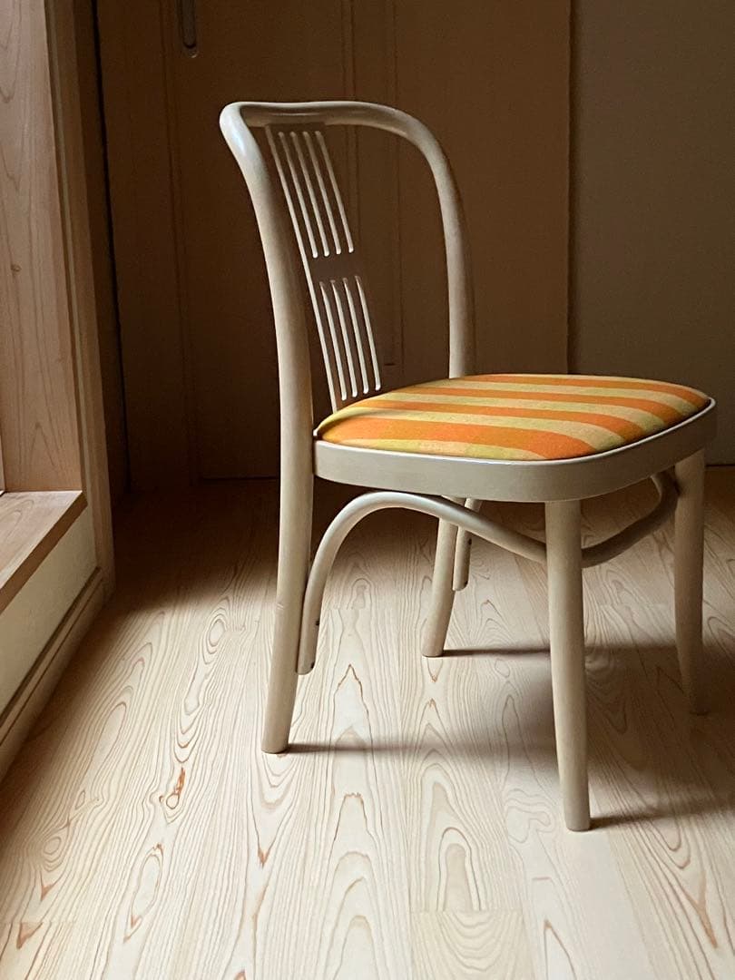 秋田木工　ダイニングチェア　張替え済　北欧　国産ビンテージ　ブランド家具