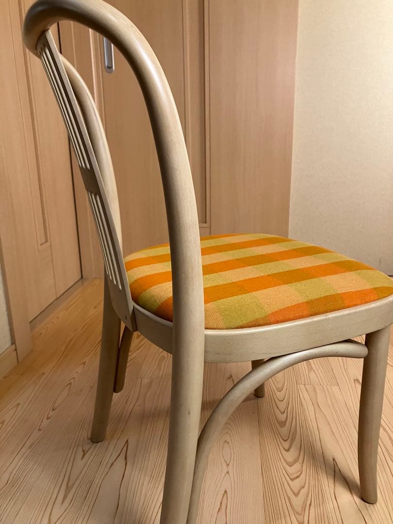 秋田木工　ダイニングチェア　張替え済　北欧　国産ビンテージ　ブランド家具