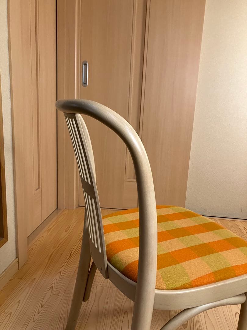 秋田木工　ダイニングチェア　張替え済　北欧　国産ビンテージ　ブランド家具