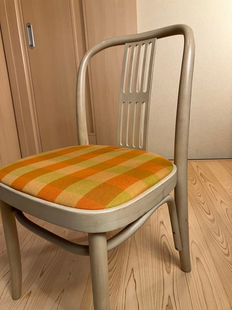 秋田木工　ダイニングチェア　張替え済　北欧　国産ビンテージ　ブランド家具