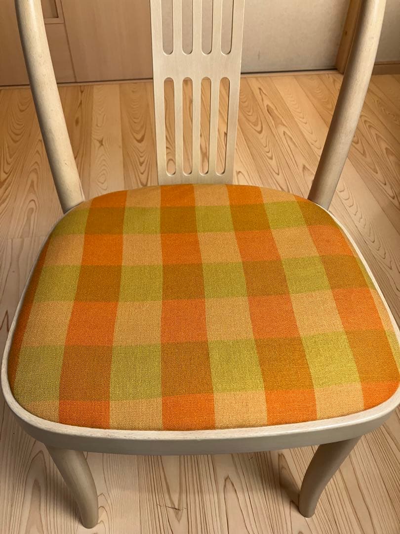 秋田木工　ダイニングチェア　張替え済　北欧　国産ビンテージ　ブランド家具