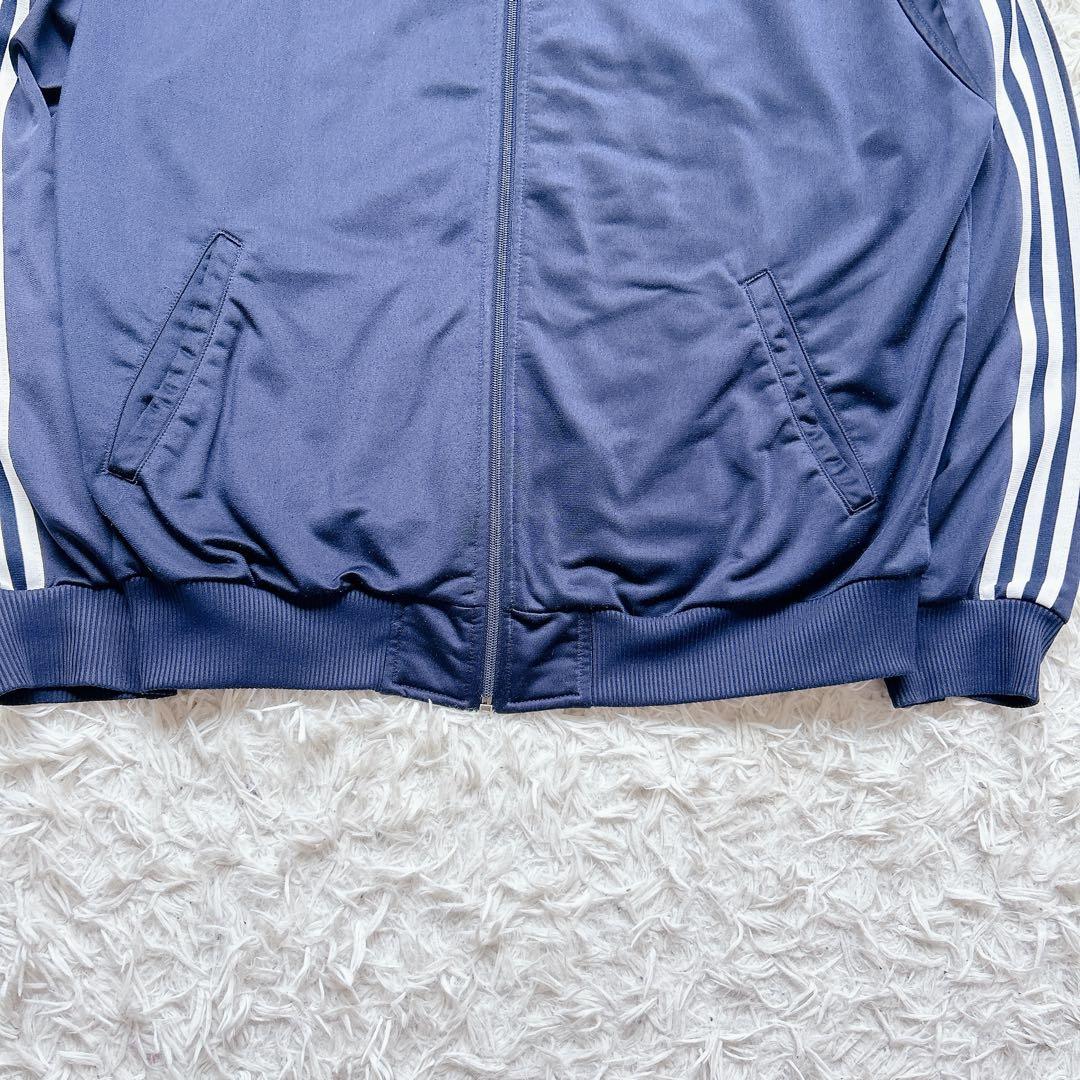 美品 90s アディダス トラックジャケット 刺繍ロゴ 万国旗タグ ヴィンテージ