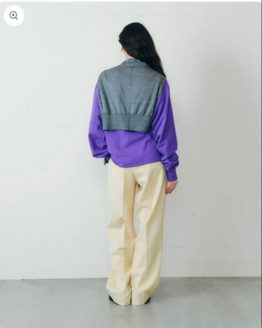 W GAZETTE PULLOVER グレー