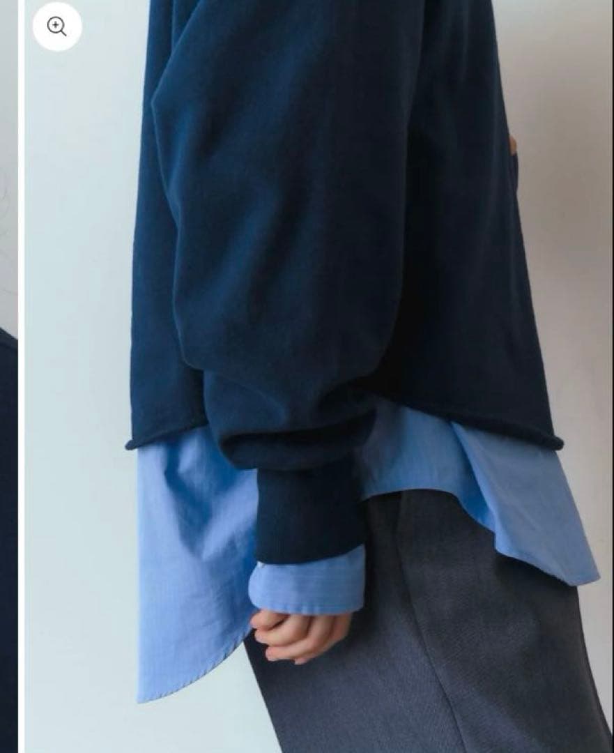 W GAZETTE PULLOVER グレー