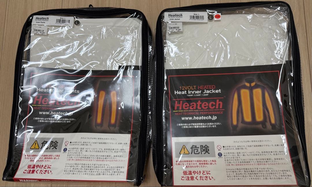 Heatech 電熱インナー・上下セット