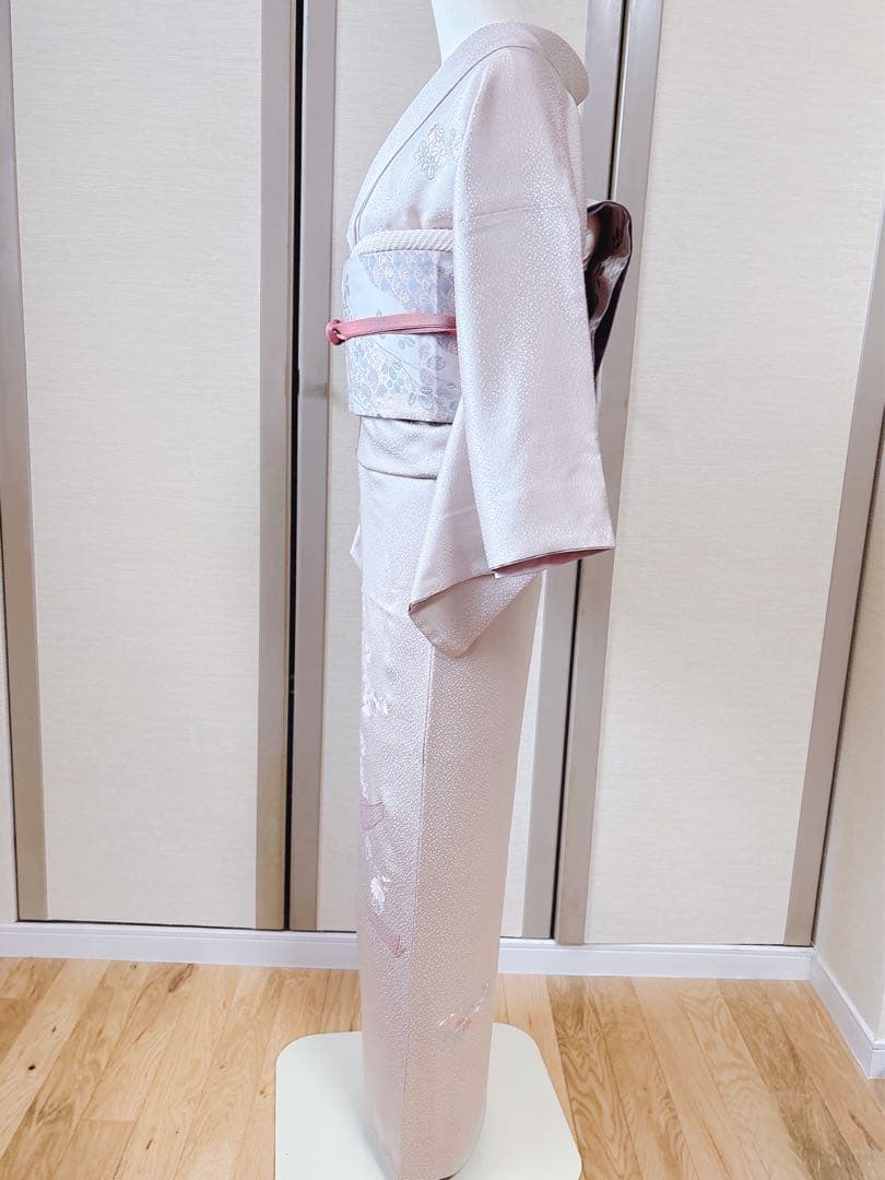 美品　正絹　訪問着　フルセット　一つ紋　裄65 蘇州　卒業式　入学式　結婚式　S