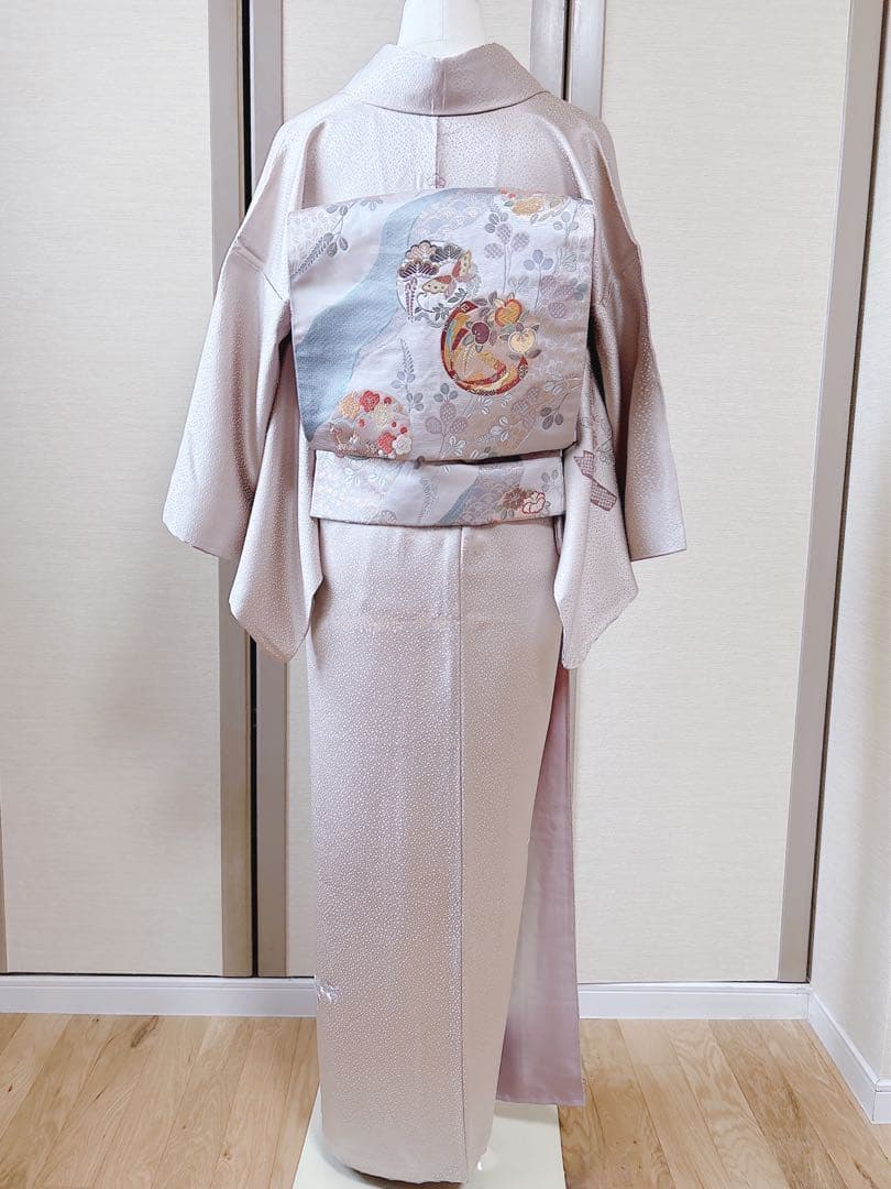 美品　正絹　訪問着　フルセット　一つ紋　裄65 蘇州　卒業式　入学式　結婚式　S