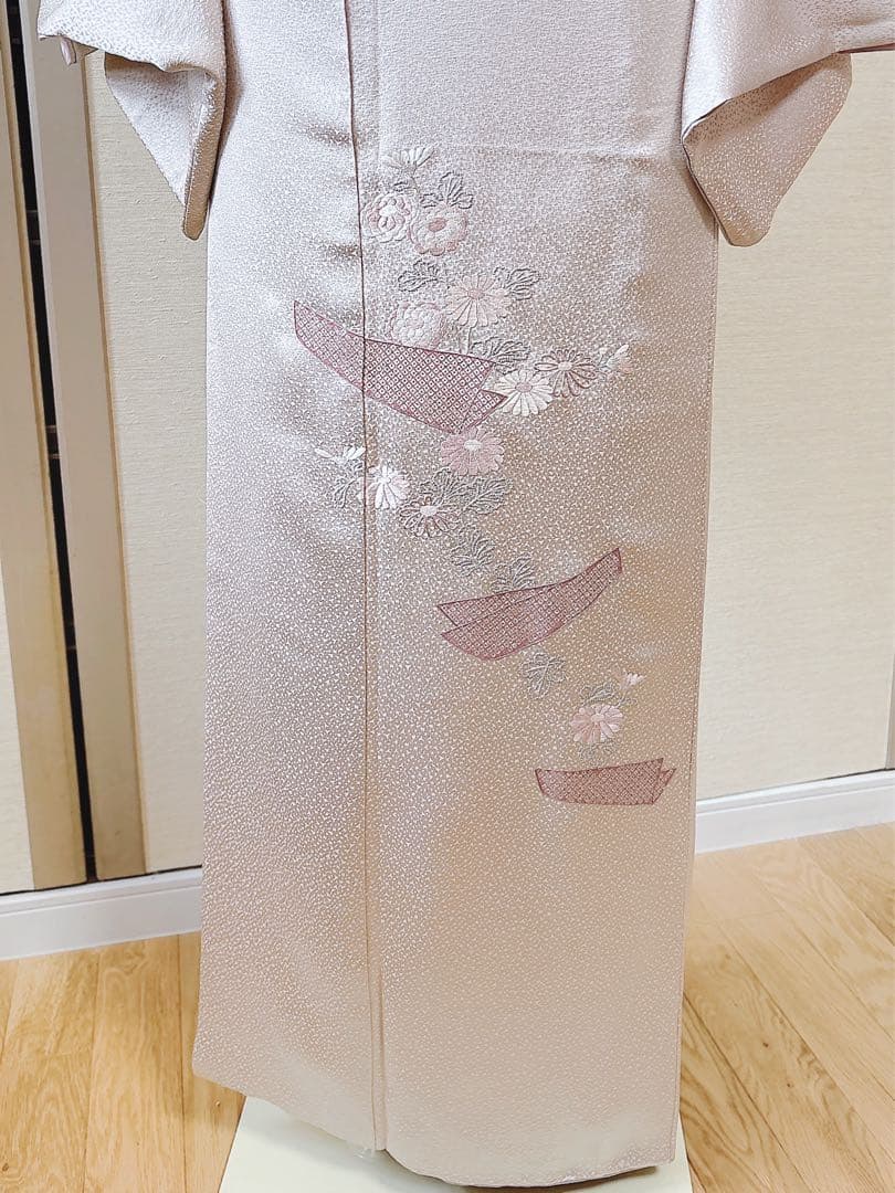 美品　正絹　訪問着　フルセット　一つ紋　裄65 蘇州　卒業式　入学式　結婚式　S