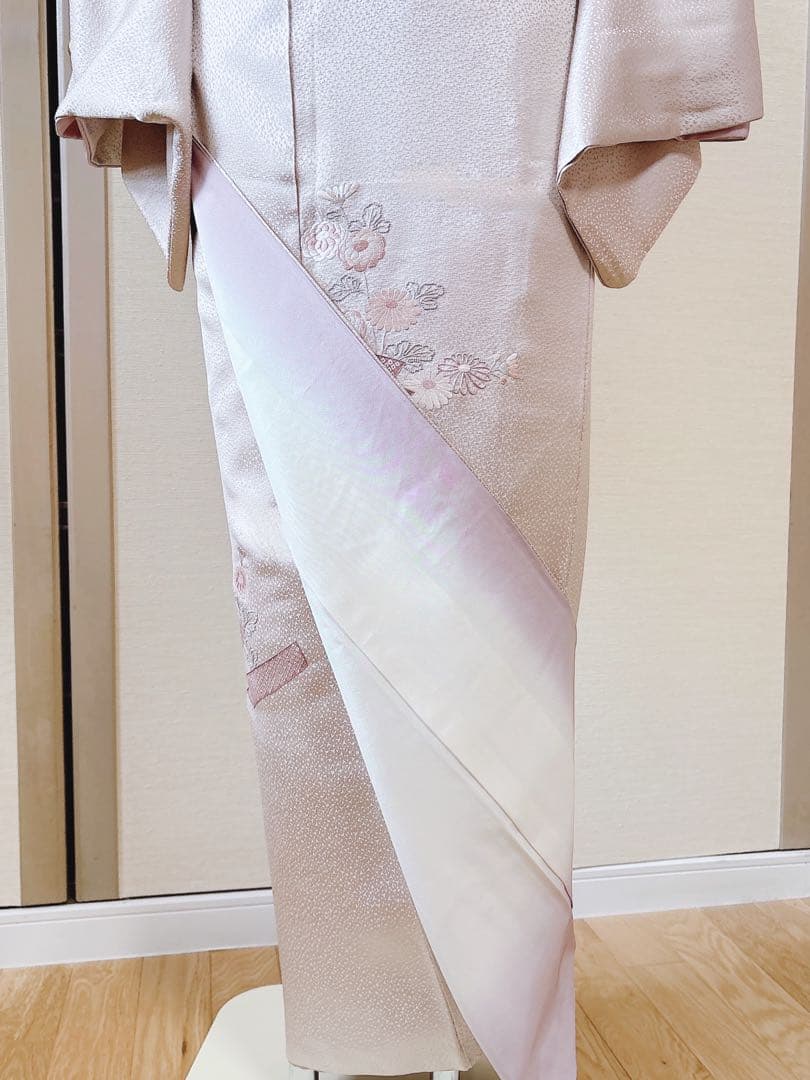 美品　正絹　訪問着　フルセット　一つ紋　裄65 蘇州　卒業式　入学式　結婚式　S