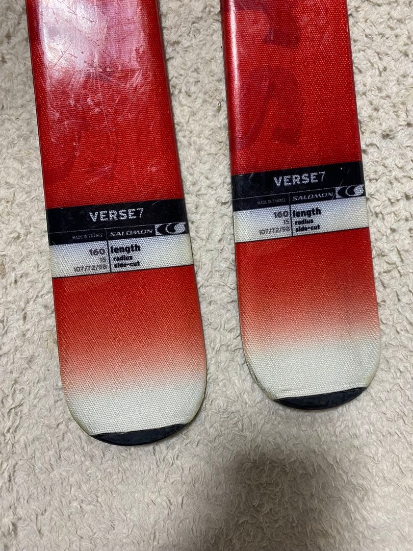 サロモン VERS 160cm スキー板ツインップ中古