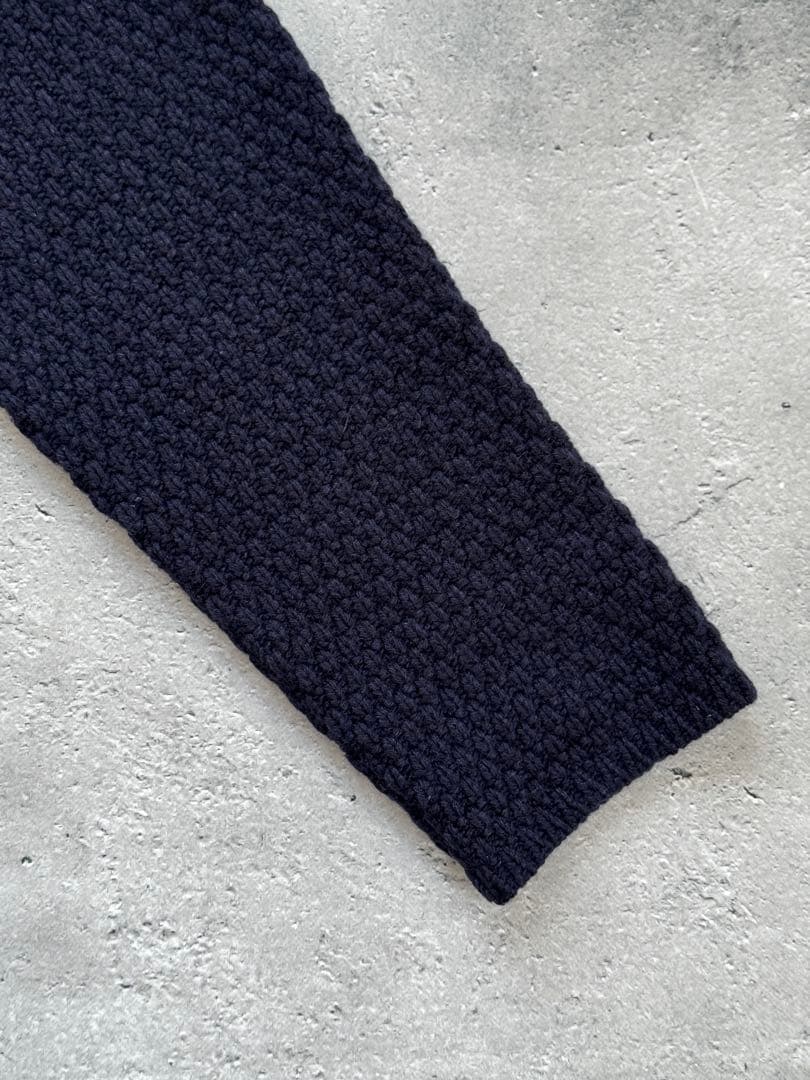 ラルディーニ　カシミヤ100%ニットジャケット2Bネイビー　Sサイズ46相当