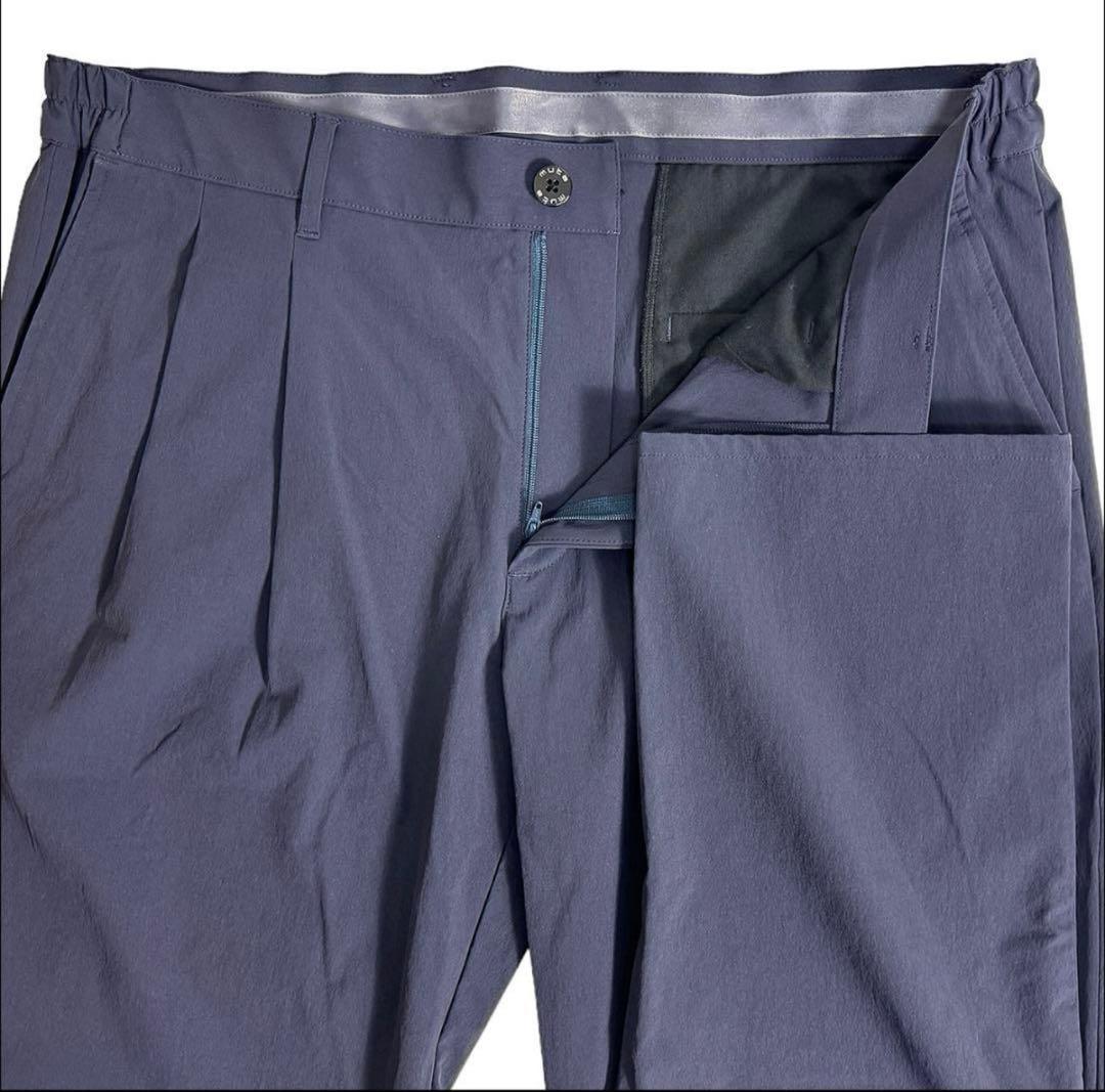 超美品 ムータ マリン ストレッチナイロン セットアップ 紺 6/7