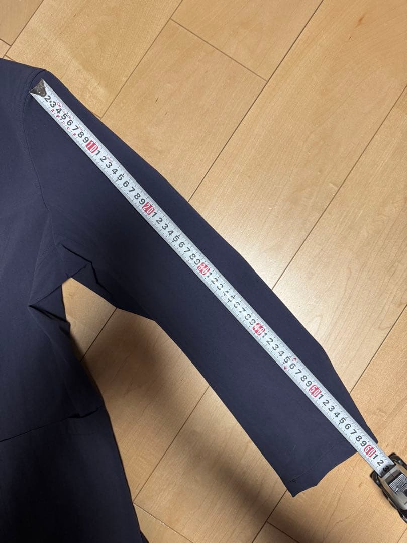 超美品 ムータ マリン ストレッチナイロン セットアップ 紺 6/7