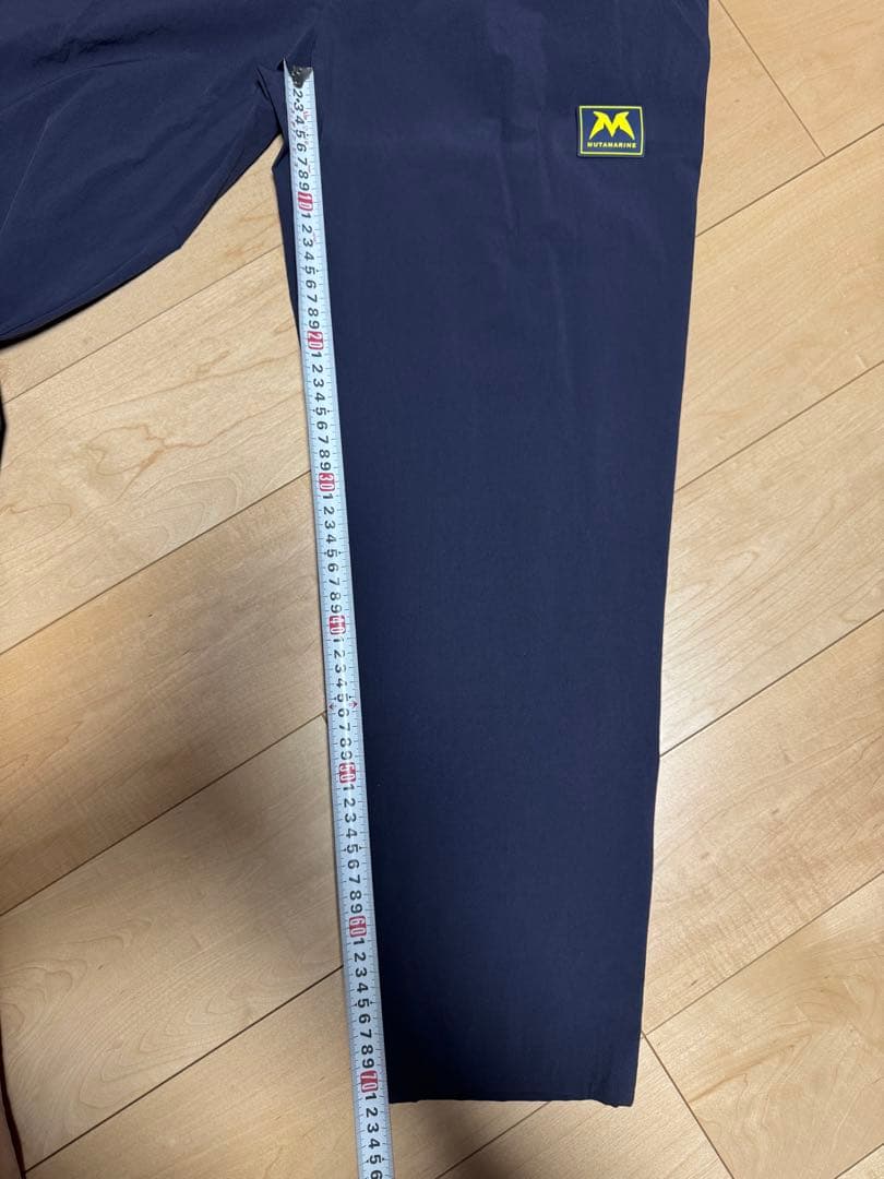 超美品 ムータ マリン ストレッチナイロン セットアップ 紺 6/7