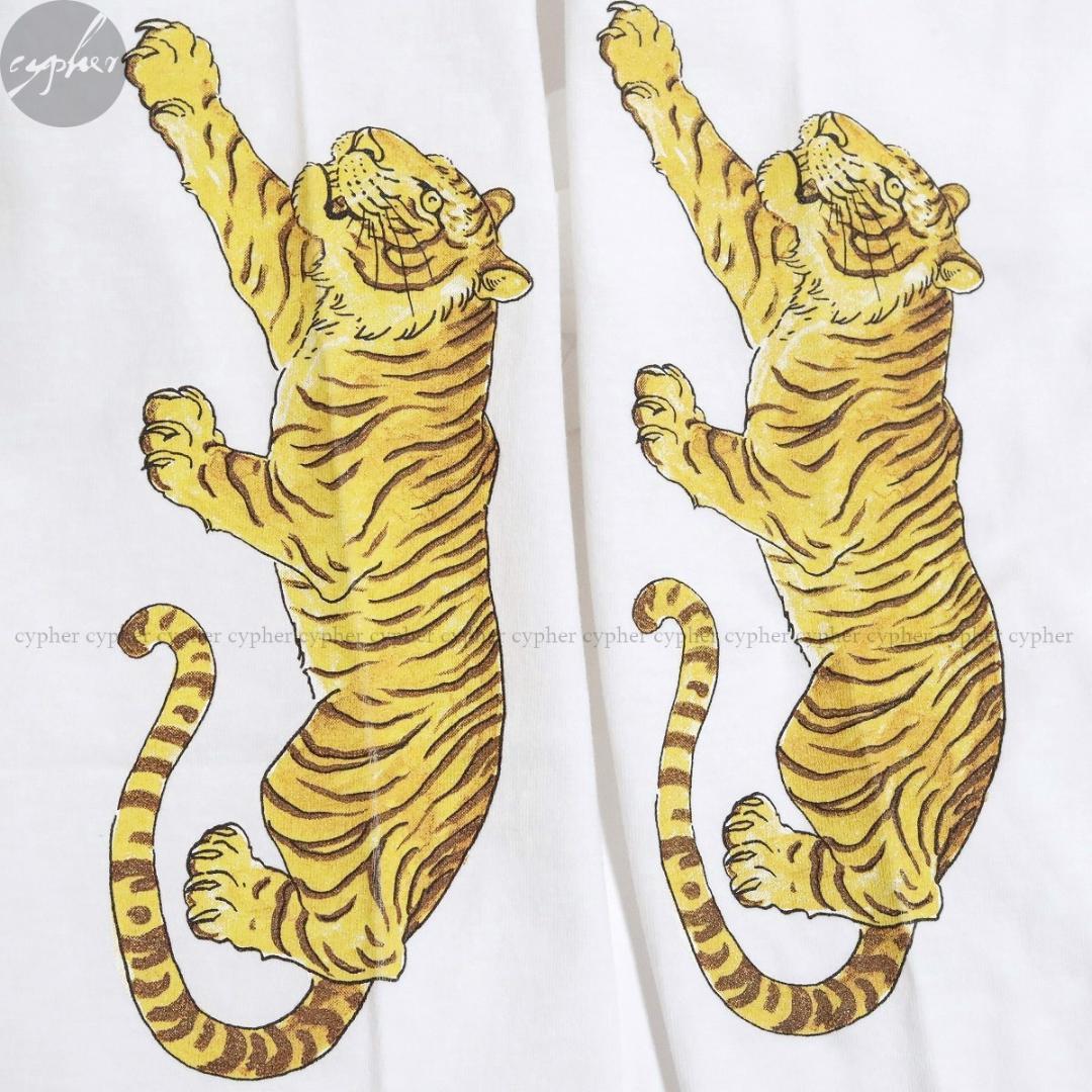 L 新品 25SS ワコマリア TIM LEHI 長袖 Tシャツ ロンT 白 虎