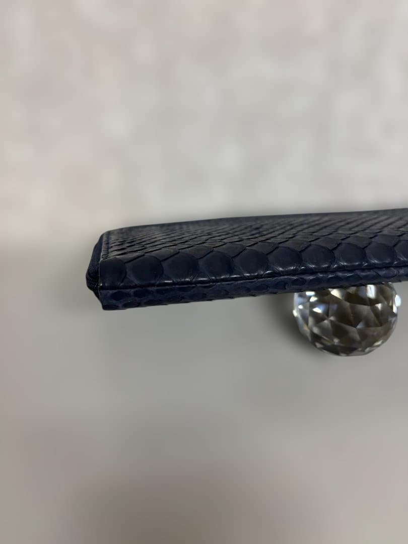 ★極美品★ATAO アタオ limo リモパイソン L字長財布 ネイビー☆