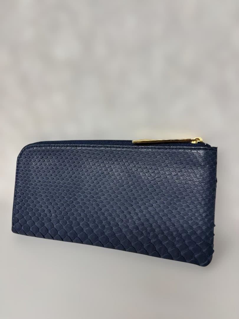 ★極美品★ATAO アタオ limo リモパイソン L字長財布 ネイビー☆