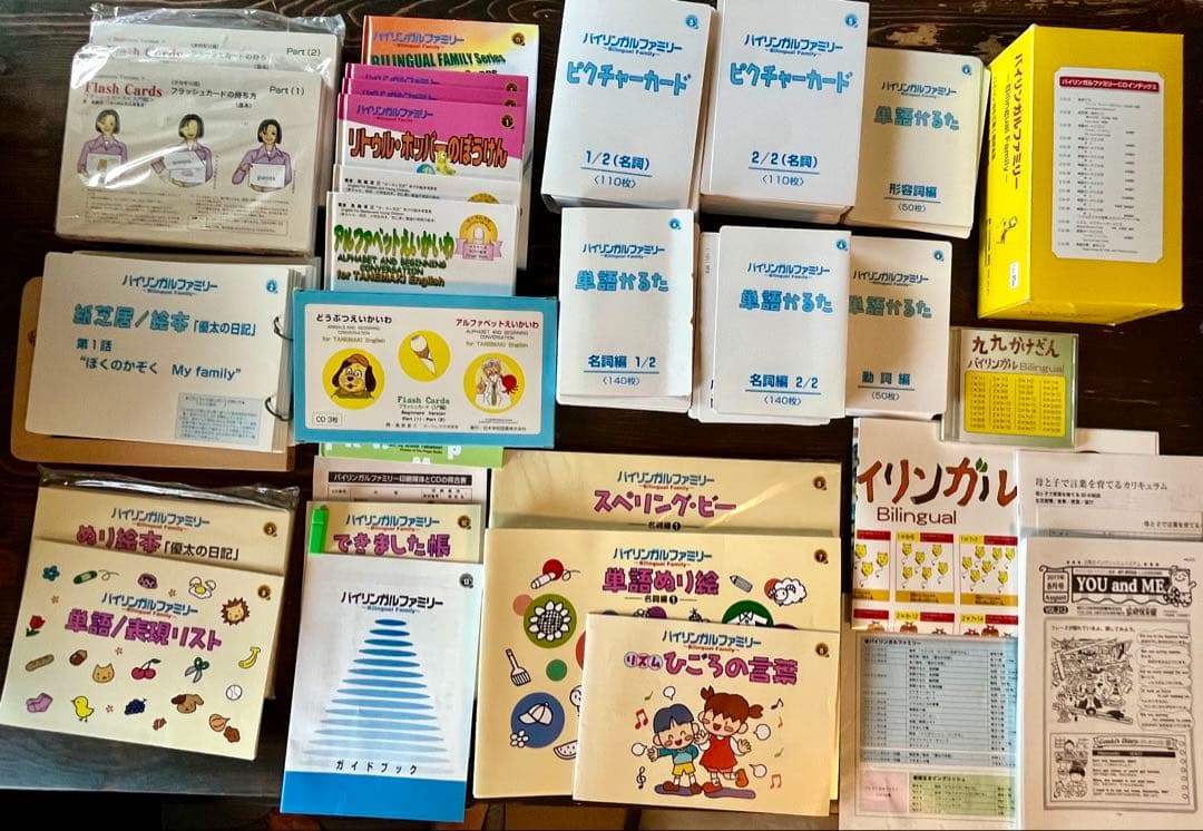 家庭保育園 第5教室 バイリンガルファミリー ＋その他 英語教材23種セット