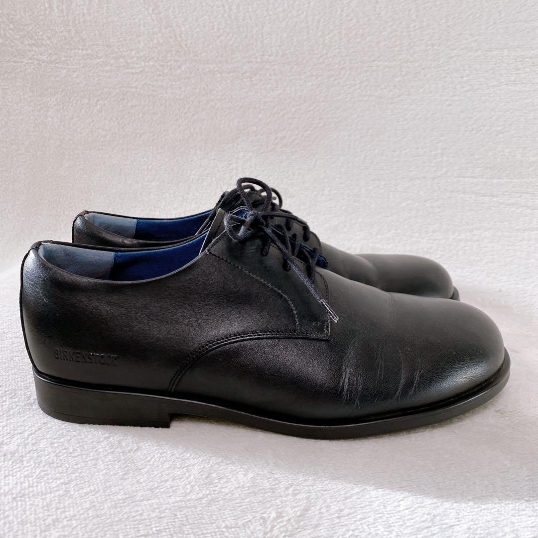 美品　ビルケンシュトック　ジャレン　28cm　43　ブラック　革靴　プレーントゥ