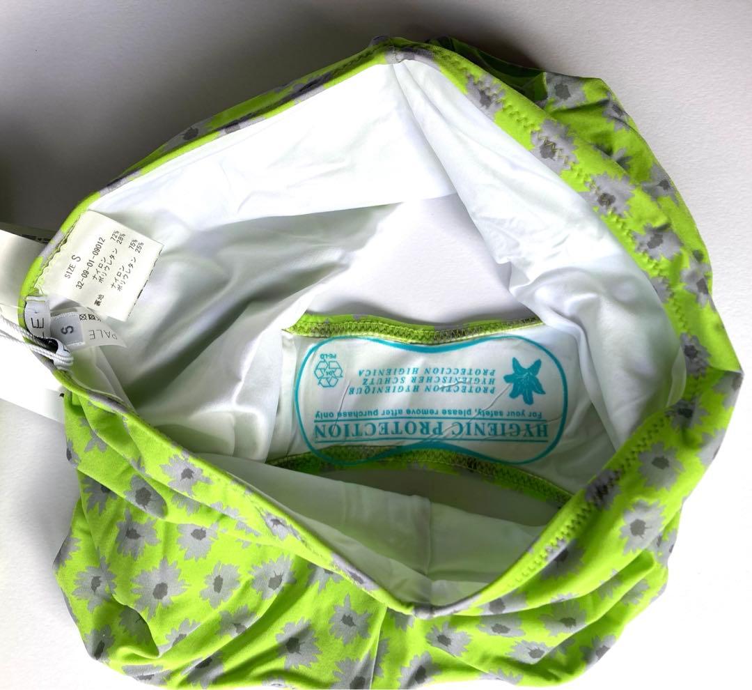 タグ付き未使用☆Pale swimwear ビキニ 小花柄 グリーン 黄緑