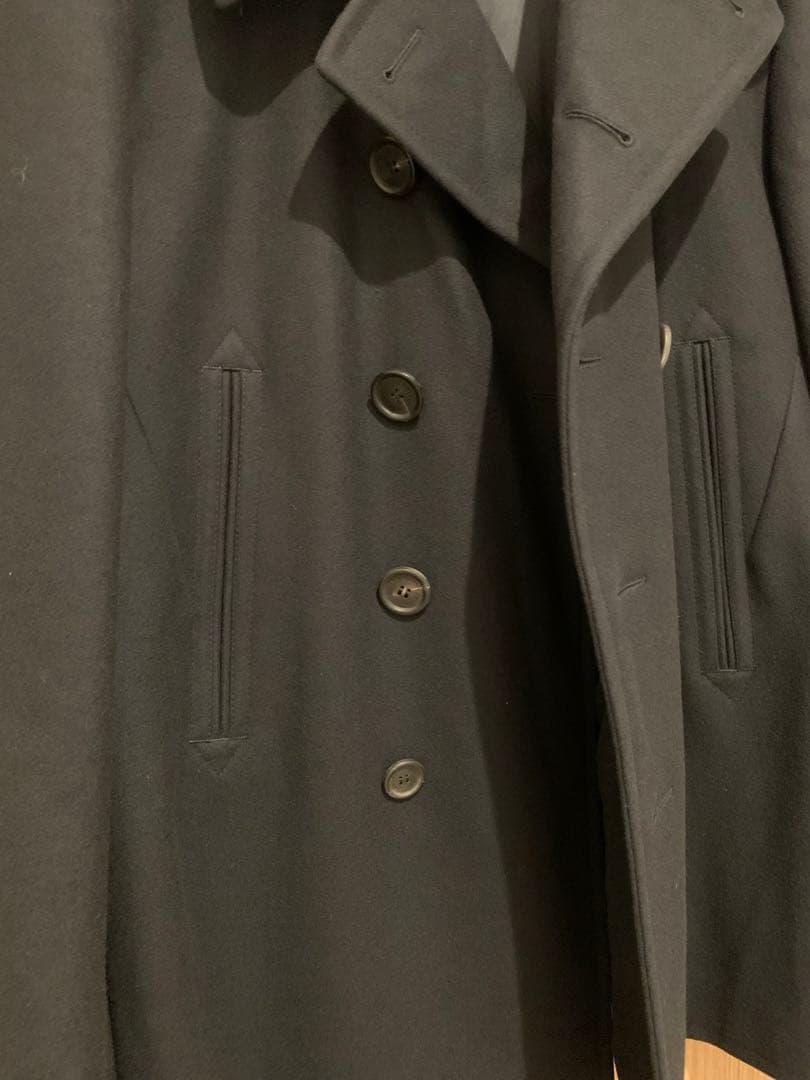 ダンヒル　dunhill ピーコート　ネイビー　イタリア製　サイズ48 カシミヤ