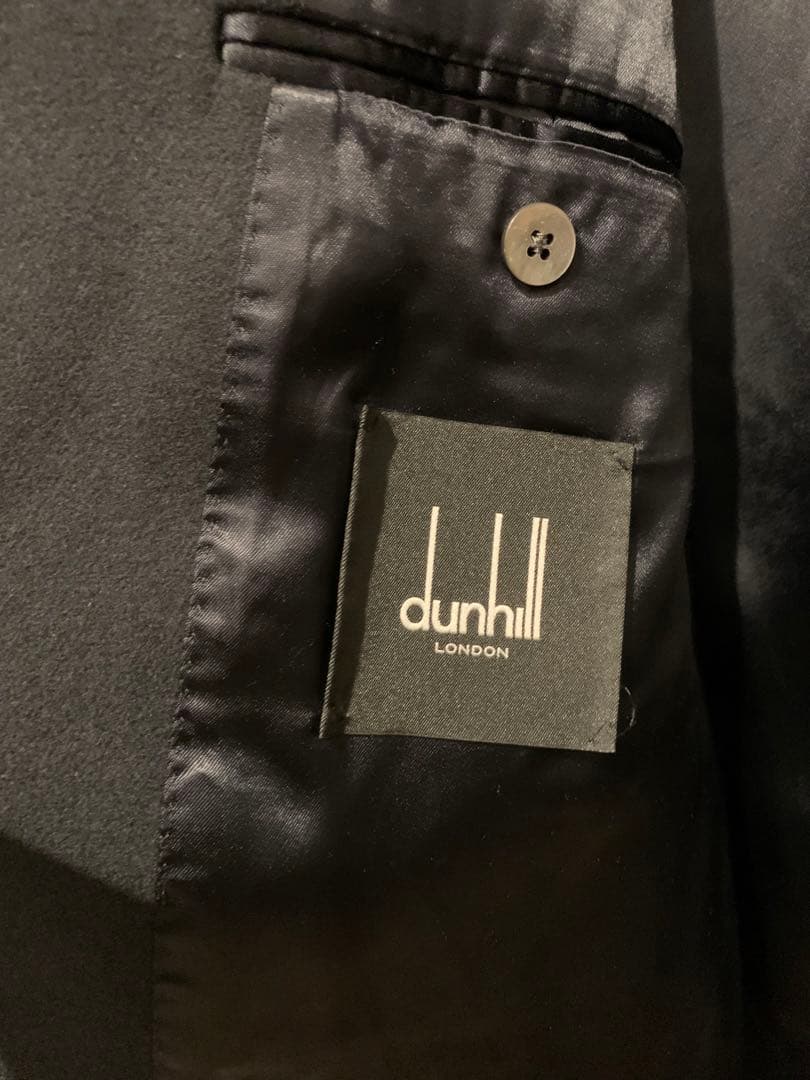 ダンヒル　dunhill ピーコート　ネイビー　イタリア製　サイズ48 カシミヤ