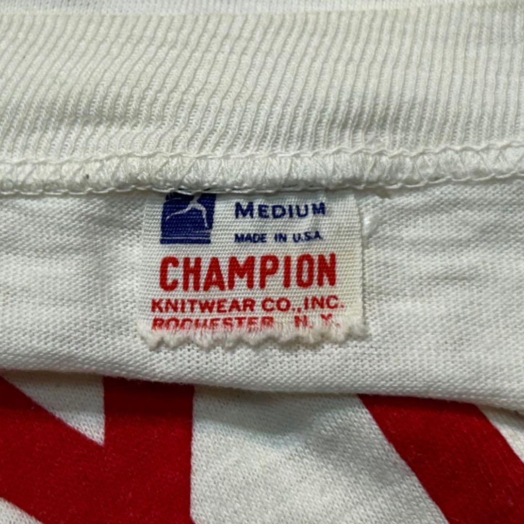 50s Vintage Champion YMCA 染み込み ランタグ tシャッ